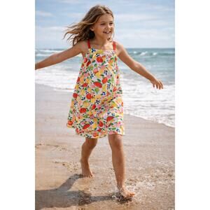 NWT HANNA ANDERSSON girls tropical fruit dress size 160cm (12 years) vibrant fun